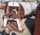 Used Patterson-Kelley Twin Shell Liquid Solids Blender, 75 Cubic Foot Capacity, 304 Stainless Steel. Maximum material density 15 pounds per cubic foot. (2) 18
