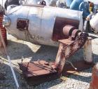 Used Patterson-Kelley Twin Shell Liquid Solids Blender, 75 Cubic Foot Capacity, 304 Stainless Steel. Maximum material density 15 pounds per cubic foot. (2) 18