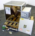 Used Patterson-Kelley 16 Quart Blend Master Lab Blender, Maximum density rating 200 pound a cubic foot. Unit consists of (1) 316 Stainless steel twin shell blender, (2) 9” diameter charge ports with ...