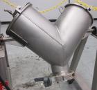 Used Twin Shell V-Blender, Approximate 1 Cubic Feet Capacity. Stainless steel.