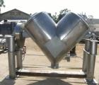 Used- Patterson Kelley 30 Cubic Foot Twin Shell "V-Type" Mixer. Mixer is constructed of all stainless steel, including frame...
