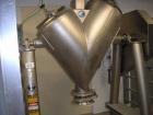 Unused-USED: Patterson Kelley 10 cubic foot cross flow twin shell blender.Sanitary stainless steel construction, rated 152#/...