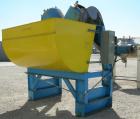 Used- Carbon Steel Twin Shell Blender, approximately 10 cubic foot capacity
