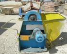 Used Patterson Kelley twin shell blender, 3 cubic foot capacity, 304 stainless steel. 340 pounds per cubic foot max material density. (2) 16