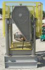 Used Patterson Kelly twin shell cross flow blender, 1 cubic foot capacity, 316 stainless steel. Maximum material density 500 pounds per cubic foot. (2) 10