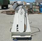 Used Patterson Kelley Twin Shell Liquid Solids Blender, 3 cubic feet capacity, 304 stainless steel. 60 pounds per cubic foot max material density. Liquid solids bar, driven by a 2 hp, 3/60/230/460 vo...