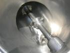 Used Patterson Kelley Twin Shell Liquid Solids Blender, 3 cubic feet capacity, 304 stainless steel. 60 pounds per cubic foot max material density. Liquid solids bar, driven by a 2 hp, 3/60/230/460 vo...