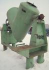 Used Patterson Kelley Twin Shell Dry Blender, 30 Cubic Feet Capacity, Carbon Steel Clad With Aluminum. Maximum material density 55 pounds per cubic foot. 36'' diameter cones, (2) 17