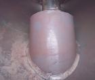 Used Patterson Kelley Twin Shell Dry Blender, 30 Cubic Feet Capacity, Carbon Steel Clad With Aluminum. Maximum material density 55 pounds per cubic foot. 36'' diameter cones, (2) 17