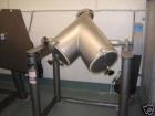 Unused-Patterson Kelley 3 Cubic Foot Crossflow Twin Shell V-Blender. This late model unit features the latest stand and shell design, 3 cubic foot working capacity, stainless steel shell, 290 lbs per...