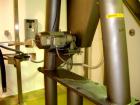Used Patterson Kelley Twin Shell Crossflow Blender, 50 cubic feet, stainless steel construction. Rated 65 pounds per cubic foot maximum material density. Standard feed ports with covers, 10 outlet wi...