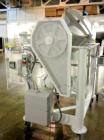 Used Patterson Kelley Twin Shell Cross Flow Blender, 5 cubic feet, stainless steel. Maximum material density 106 pounds per cubic foot. On stand with 1 hp, 230/460 volt motor. Serial #255030.