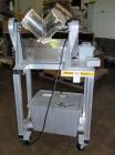 Used Patterson Kelley Twin Shell Blender, 150#/ cubic foot max material density, with (1) 8 quart and (1) 4 quart plastic shell, bench top design with motor. Serial #LB10768.