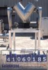 Used Patterson Kelley Twin Shell Blender, 16 quart capacity (.52 cubic feet), 304 stainless steel.  (2) 9