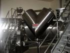Used Patterson Kelley Twin Shell Dry Blender, 30 Cubic Feet Capacity, Stainless Steel. Approximately 36