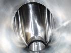 Used Patterson Kelly Twin Shell Blender, 1 cubic foot capacity, stainless steel. Maximum material density 500 pounds per cubic foot. (2) 10