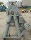 Used Patterson Kelley Twin Shell Liquid Solids Blender, 10 Cubic Feet Capacity, 304 Stainless Steel. 70 pounds a cubic foot maximum material density. 25’’ diameter cones. 316 stainless steel intensif...