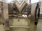 Used- Patterson Kelley Twin Shell Blender, 2 Cubic Foot. Stainless steel construction, rated 325 lbs/cu. ft. max material de...