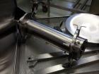 Used Patterson Kelley Twin Shell Blender, 2 Cubic Foot. Stainless steel construction, rated 325 lbs/cu. ft. max material density, standard access ports with covers, with 2 HP 575 volt shell drive, 5 ...