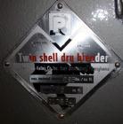 Used Patterson Kelley Twin Shell Blender, 2 Cubic Foot. Stainless steel construction, rated 195 lbs/cu. ft. max material density, standard access ports with covers, with 3/4 HP 230/460 volt shell dri...