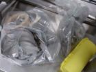 Used Patterson Kelley Twin Shell Blender, 1 Cubic Foot. Stainless steel construction, rated 60 lbs/cu. ft. max material density, standard access ports with covers, 3/4 HP 550 volt shell drive, 2 HP 5...