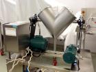 Used Patterson Kelley Twin Shell Blender, 16 Quart. Stainless steel construction. Standard access ports with covers, pin & intensifier bar driven by a 3/4 HP 115/230 volt, shell drive 1/3 HP 115 volt...