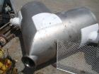 Used Patterson-Kelley Twin Shell Dry Blender, 75 cubic feet, stainless steel. 60 Pounds per cubic foot maximum material density. Top charge ports with covers, 8'' center bottom outlet with butterfly ...