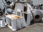 Used Patterson-Kelley Twin Shell Dry Blender, 75 cubic feet, stainless steel. 60 Pounds per cubic foot maximum material density. Top charge ports with covers, 8'' center bottom outlet with butterfly ...