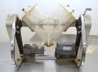 Used Patterson-Kelley Twin Shell Liquid Solids Blender, (0.26) Cubic Feet Capacity (8 Quart). Plexiglass shell with (2) 7-1/2