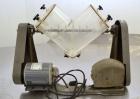 Used Patterson-Kelley Twin Shell Liquid Solids Blender, (0.26) Cubic Feet Capacity (8 Quart). Plexiglass shell with (2) 7-1/2