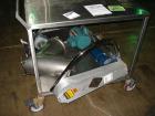 Used 8 Quart Patterson Kelley twin shell blender, stainless steel construction, liquid feed intensifier bar driven by .75 hp, 115/230 volt drive, .13 kw, 115/230 volt shell drive, serial# C053130.  N...