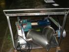 Used 8 Quart Patterson Kelley twin shell blender, stainless steel construction, liquid feed intensifier bar driven by .75 hp, 115/230 volt drive, .13 kw, 115/230 volt shell drive, serial# C053130.  N...