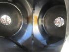 Used Patterson-Kelley twin shell blender, 150 cu. Ft, stainless steel construction, rated 50 lbs/cu. ft. max material density, with high speed bar, approx. 15 hp XP variable speed drive, with stainle...