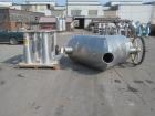 Used Patterson-Kelley 75 Cubic Feet Twin Shell Blender. Stainless steel construction, rated for 50 pounds a cubic foot maximum material density, provision for high speed bar less bar and internals dr...