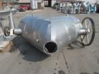 Used Patterson-Kelley 75 Cubic Feet Twin Shell Blender. Stainless steel construction, rated for 50 pounds a cubic foot maximum material density, provision for high speed bar less bar and internals dr...