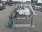Used Patterson-Kelley 75 Cubic Feet Twin Shell Blender. Stainless steel construction, rated for 50 pounds a cubic foot maximum material density, provision for high speed bar less bar and internals dr...
