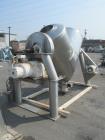 Used Patterson-Kelley 50 Cubic Feet Twin Shell Blender. Stainless steel construction, rated for 50 pounds per cubic foot maximum material density, 5 hp variable speed shell motor drive, provision for...