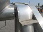 Used Patterson-Kelley 50 Cubic Feet Twin Shell Blender. Stainless steel construction, rated for 50 pounds per cubic foot maximum material density, 5 hp variable speed shell motor drive, provision for...