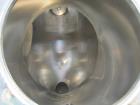 Used Patterson-Kelley 50 Cubic Feet Twin Shell Blender. Stainless steel construction, rated for 50 pounds per cubic foot maximum material density, 5 hp variable speed shell motor drive, provision for...