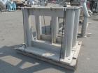 Used Patterson-Kelley 50 Cubic Feet Twin Shell Blender. Stainless steel construction, rated for 50 pounds per cubic foot maximum material density, 5 hp variable speed shell motor drive, provision for...