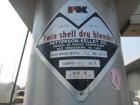 Used Patterson-Kelley 50 Cubic Feet Twin Shell Blender. Stainless steel construction, rated for 50 pounds per cubic foot maximum material density, 5 hp variable speed shell motor drive, provision for...