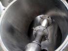 Used Patterson Kelley Twin Shell Liquid-Solids Blender, 5 Cubic Feet Capacity, Stainless Steel. 70 Pounds per cubic foot maximum material density. Liquid solids bar, driven by a 5 hp, 3/60/230/460 vo...
