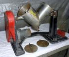 Used Patterson Kelley Twin Shell Dry Blender, 4 Quart Capacity (0.16 Cubic Feet), 304 Stainless Steel. (2) 5-1/2” diameter charge ports with quick release covers. Shells 5-1/2” diameter x 9-1/2” deep...