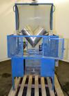 Used Patterson-Kelley Twin Shell Liquid Solids Blender, 0.52 Cubic Foot Capacity (16 Quart), 304 Stainless Steel.  (2) 9-1/2