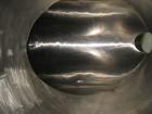 Used Patterson-Kelley Twin Shell Dry Blender, 20 Cubic Feet, Stainless Steel. 55 Pounds a cubic foot maximum material density, standard charge ports with covers, 6