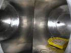 Used Patterson-Kelley Twin Shell Dry Blender, 20 Cubic Feet, Stainless Steel. 65 Pounds a cubic foot maximum material density, standard charge ports with covers, 6