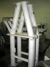 Used Patterson-Kelley Twin Shell Dry Blender, 10 Cubic Feet, Stainless Steel. 90 Pounds a cubic foot maximum material density, standard charge ports with covers, 6