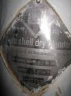 Used Patterson-Kelley Twin Shell Dry Blender, 10 Cubic Feet, Stainless Steel. 90 Pounds a cubic foot maximum material density, standard charge ports with covers, 6