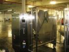 Used Patterson-Kelley Twin Shell Dry Blender, 5 Cubic Feet, Stainless Steel. 70 Pounds a cubic foot maximum material density. Approximate 1hp shell drive, and approximate 3hp, 460 volt bar drive. Ser...