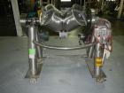 Used Patterson Kelley twin shell blender, 2 cu ft stainless steel construction